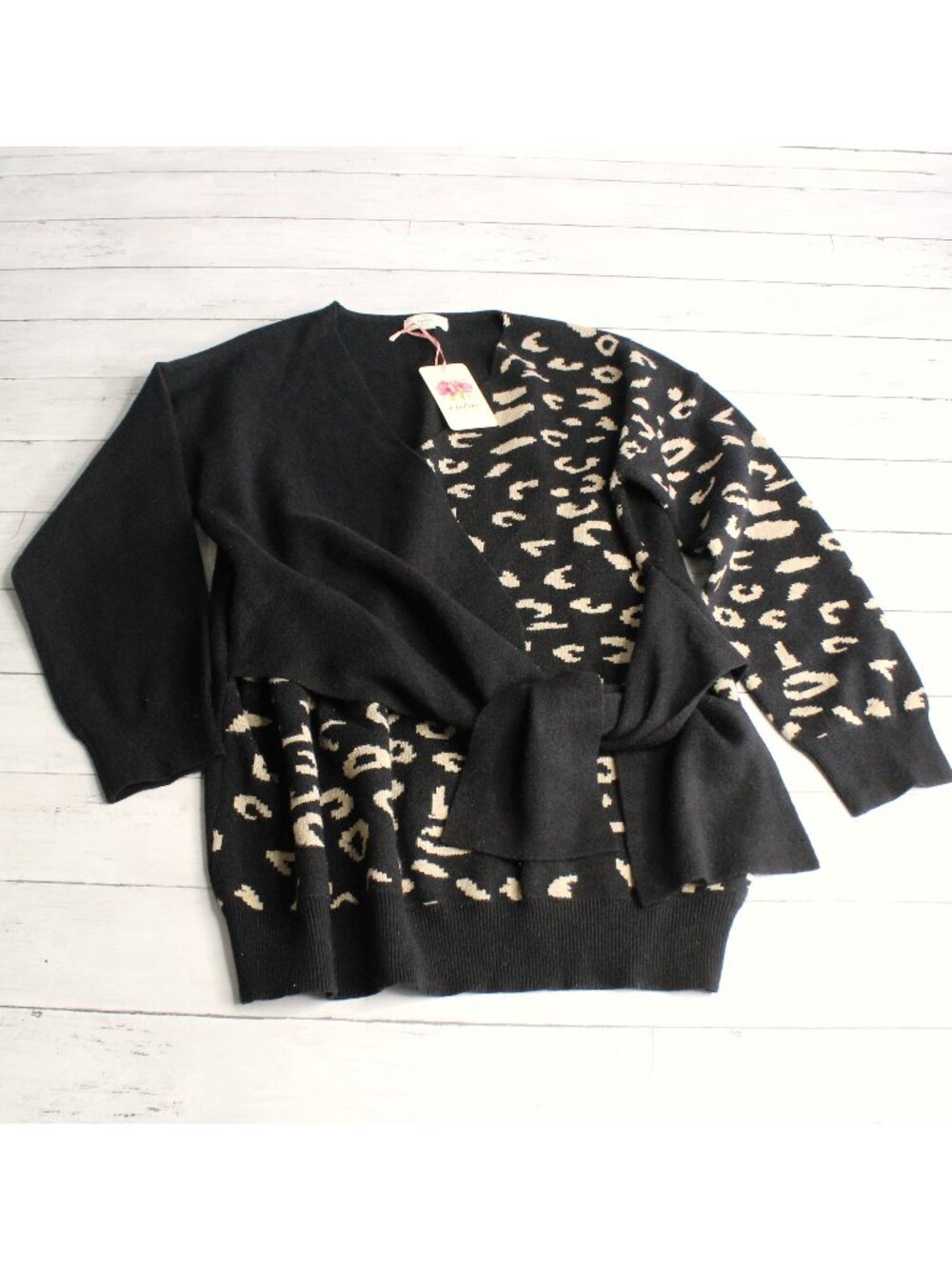 Entro Anthropologie Women's Wrap Front Sweater Size M